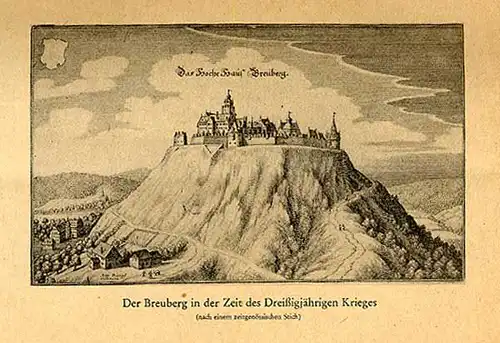 Hessen Bergstraße Bensheim Mittelalter Geschichte Burg und Schloss Auerbach 1948