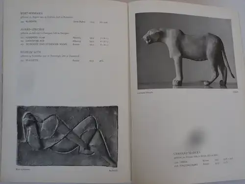 Hessen Kunst Messe Frankfurt Deutscher Künstlerbund 4. Ausstellung Katalog 1954