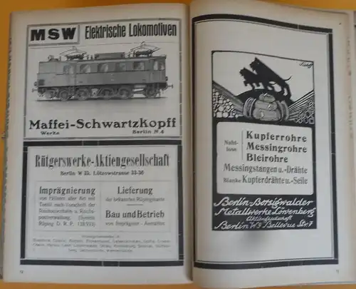 Deutschland Eisenbahn Schiffahrt Post Auto Luftfahrt Jahrbuch Verkehrswesen 1921