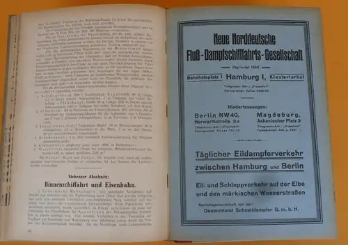 Deutschland Eisenbahn Schiffahrt Post Auto Luftfahrt Jahrbuch Verkehrswesen 1921