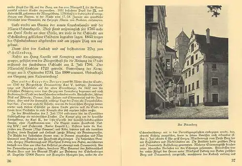 Bayern Donau Schwaben Donauwörth Stadt Geschichte Reiseführer 1929