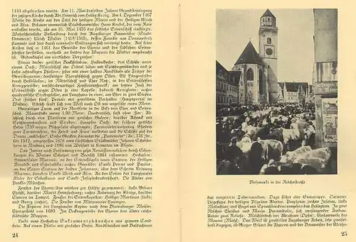 Bayern Donau Schwaben Donauwörth Stadt Geschichte Reiseführer 1929