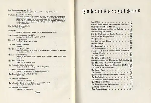 Hessen Frankfurt Main Stadt Heimat Geschichte alte Frankfurter Sagen Buch 1926 