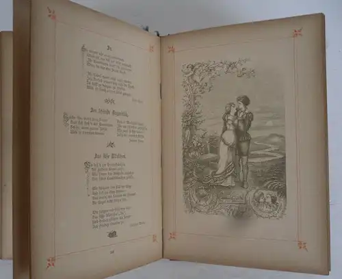 Kaiserreich Kunst Dichtung Mädchen Poesie Herz Schmerz Liebe Verse Lieder 1892
