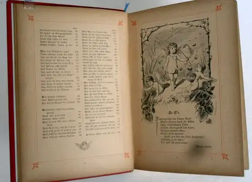 Kaiserreich Kunst Dichtung Mädchen Poesie Herz Schmerz Liebe Verse Lieder 1892
