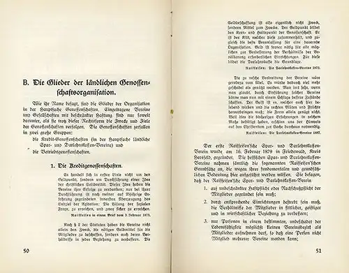 Hessen Landwirtschaft 50 Jahre Raiffeisen Genossenschaft Banken Festschrift 1932