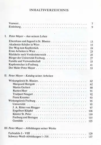 Baden Freiburg Kunst Geschichte Kupferstich Malerei Peter Mayer Monografie 1983 