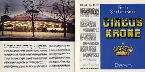 Werbung Reklame München Zirkus Krone Artist Programm Heft Prospekt 1971  