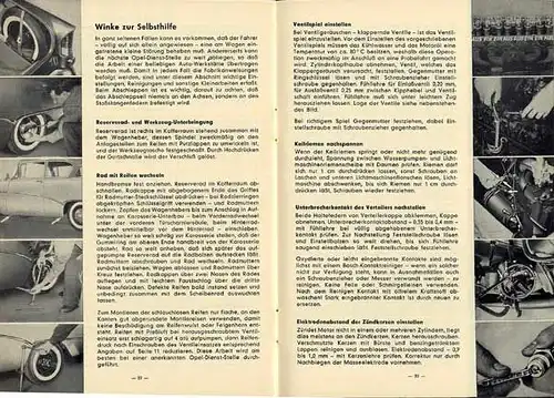 Auto Oldtimer Technik Opel Rekord Betrieb Pflege Bedienung Buch 1960