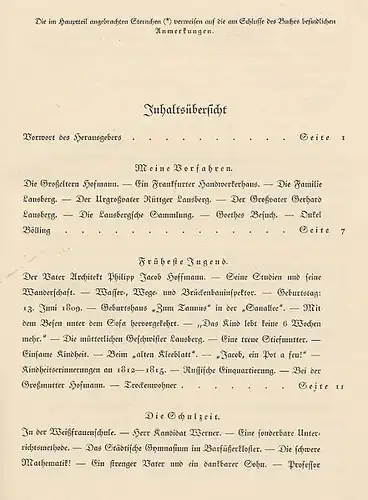 Hessen Frankfurt Struwelpeter Dichter Heinrich Hoffmann Memoiren 1926