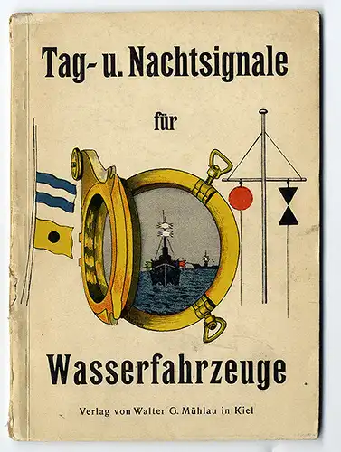 Marine Flaggen Signale Lotsen Seestraßen Ordnung Schiffe Wasserfahrzeuge 1942