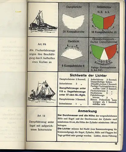 Marine Flaggen Signale Lotsen Seestraßen Ordnung Schiffe Wasserfahrzeuge 1942