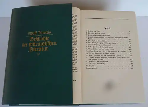 Thüringen Literatur Geschichte bis 1900 Mittelalter Luther Goethe 2 Bände 1938