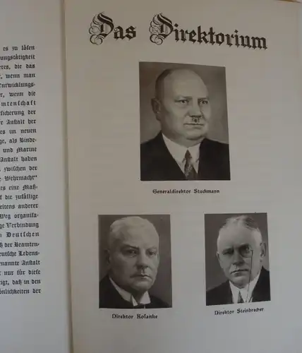 Berlin 60 Jahre Deutsche Beamten Versicherung Chronik Festschrift von 1932