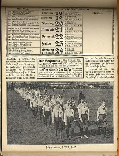 Das Kränzchen Deutscher Mädchen Kalender für Jahr 1925 komplett vollständig 