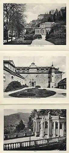 Schwarzwald Kurort Baden Baden altes Leporello Bilder Album um 1910 
