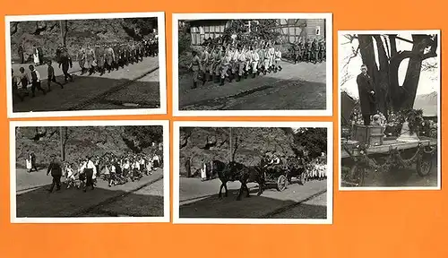 Hessen Gießen Burg Gmünden Felda Kirche Umzug Glockenweihe 10 Fotokarten 1934 