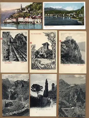 Schweiz Italien Lugano Luganer See Postkarten Sammlung ab 1900