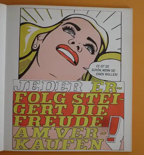 Kunst Grafik Pop Art Comic Super-Mädchen das Ende der Verkäuferin Jolly Boom