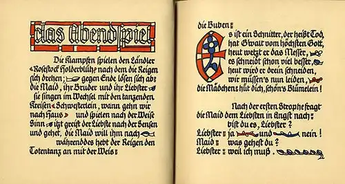 Theater Bühnenstück Media Vita Bühnenvolksbund Frankfurt Main Kunst Grafik 1924 