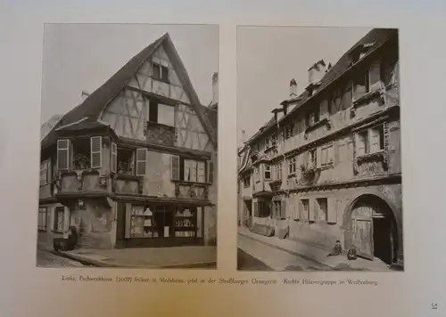 Elsass Straßburg Colmar Kaysersberg Westhofen Kirweiler Tann Foto Bildband 1910