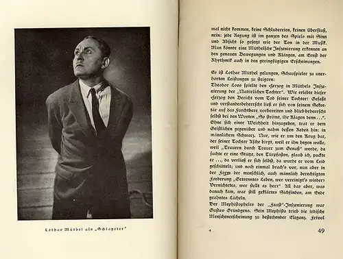 Kino Film Theater UFA Schauspieler Regisseur Lothar Müthel Buch 1934 