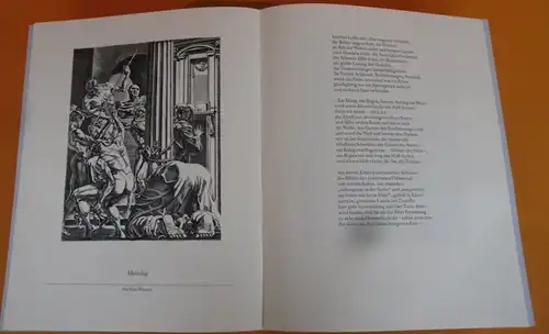 Literatur Kunst Grafik Illustration zu Gottfried Benn Statische Gedichte 1987