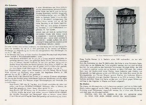 Hessen Darmstadt Bergstraße Seeheim Kirchen Geschichte Heimatbuch 1960