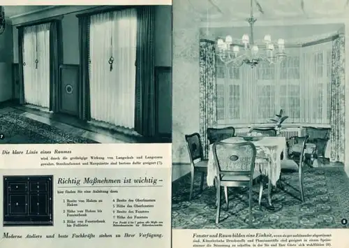Werbung Reklame Aschaffenburg Möbel Schwind Wohnung Gardinen Werbeheft 1962