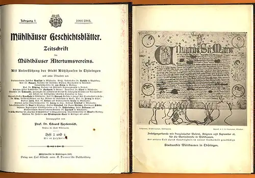 Thüringen Mühlhausen Mittelalter Stadt Geschichte Jahrbuch 1901