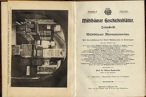 Thüringen Mühlhausen Mittelalter Stadt Geschichte Jahrbuch 1902