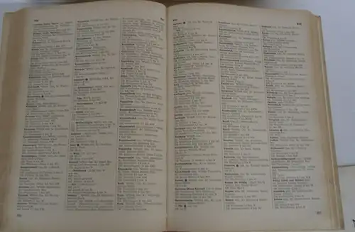 Deutsche Bundesbahn Orts und Bahnhofsverzeichnis Deutschland und Ostzone 1968