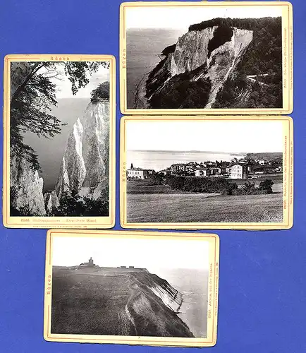 Ostsee Insel Rügen und Sassnitz 12 Original Ansichten Foto Mappe 1893