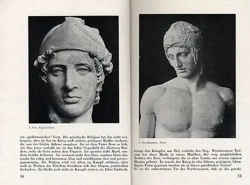 Antike Griechenland Kampf Krieg Militär Helden Kunst Plastik 1943
