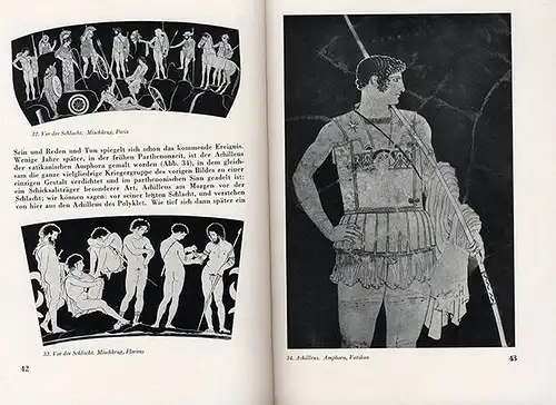 Antike Griechenland Kampf Krieg Militär Helden Kunst Plastik 1943