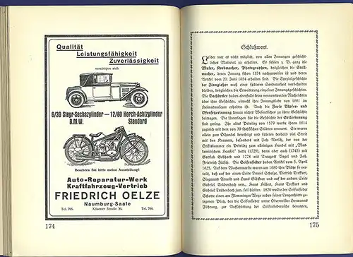 Sachsen Anhalt Saale Naumburg Mittelalter Stadt Geschichte Architektur Buch 1897