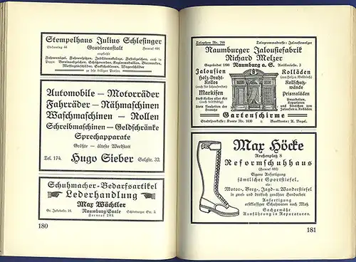 Sachsen Anhalt Saale 900 Jahre Naumburg Handwerker Buch Festgabe 1928