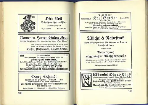 Sachsen Anhalt Saale 900 Jahre Naumburg Handwerker Buch Festgabe 1928