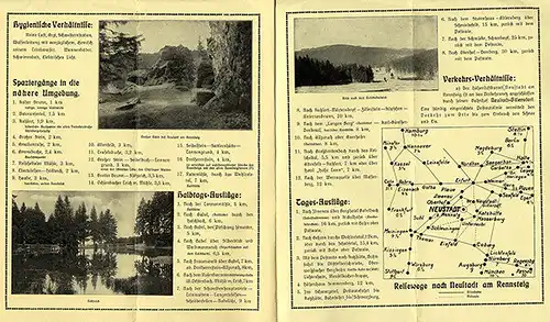 Thüringen Thüringer Wald Kurort Neustadt am Rennsteig Werbeheft um 1930