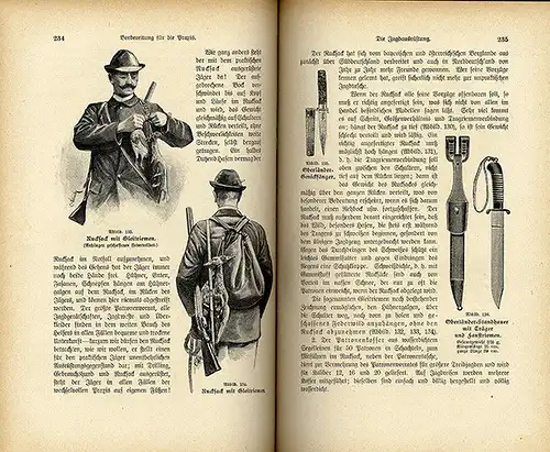 Jagd Wald Waidwerk Jäger Praxis Prüfung Waffenkunde Lehrbuch 1922