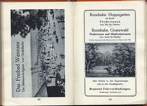 Stadt Berlin Potsdam Umgebung Bauten Architektur Geschichte Reiseführer 1928