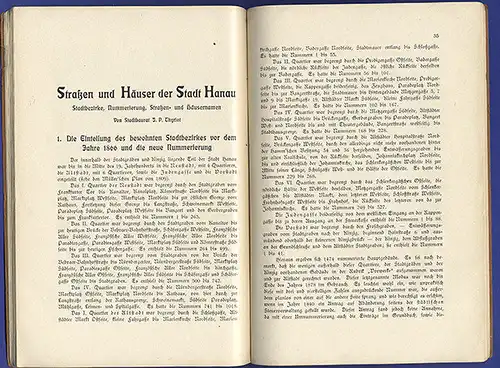 Hessen Main Kinzig Alt Hanau 600 Jahre Stadt Erhebung Festschrift 1903   
