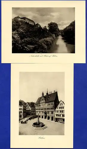 Württemberg Neckar Tübingen 450 Jahre Universität Lossen Foto Mappe 1927