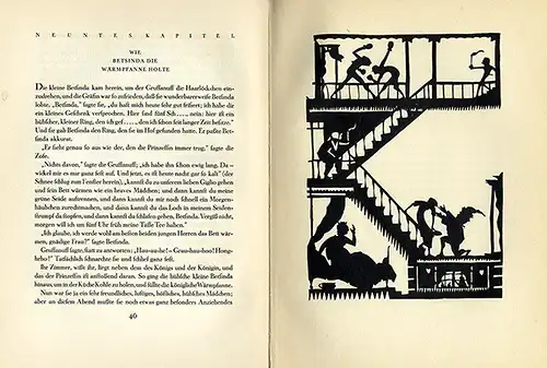 WilliamThackeray Märchen Buch Rose und Ring Kunst Handwerk Scherenschnitt 1924