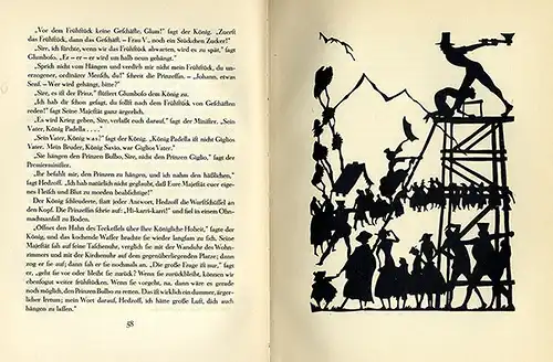 WilliamThackeray Märchen Buch Rose und Ring Kunst Handwerk Scherenschnitt 1924