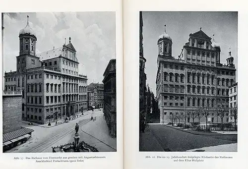 Bayern Augsburg Rathaus Architektur Barock Stadt Geschichte Baukunst Buch 1929