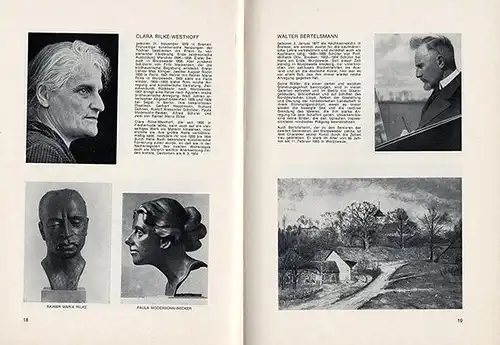 Bremen Kunst Malerei Maler in der Künstlerkolonie Worpswede Buch 1960