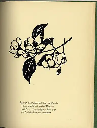Kunst Handwerk Scherenschnitt Wiesen Garten Blumen Schwindt 1934