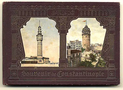 Türkei Orient Konstantinopel Stadt Typen altes Farblitho Bilder Album 1896