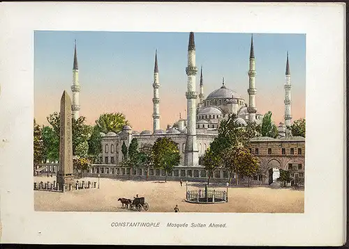 Türkei Orient Konstantinopel Stadt Typen altes Farblitho Bilder Album 1896